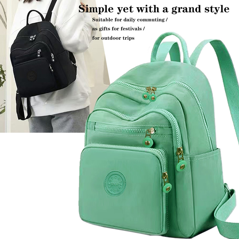 Canvas Backpack Casual - Mochila elegante y multicolor con correa