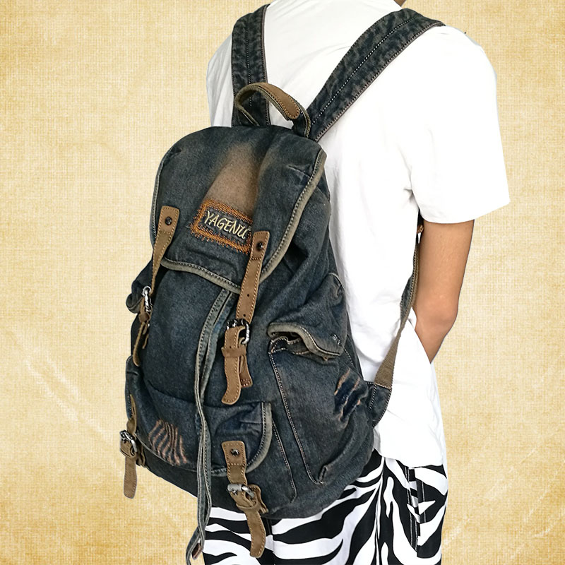 Bolso de hombro doble de cuero - Canvas Backpack Casual reseña y precio