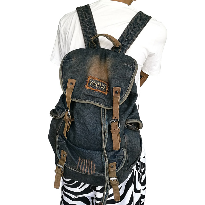 Bolso de hombro doble de cuero - Canvas Backpack Casual reseña y precio